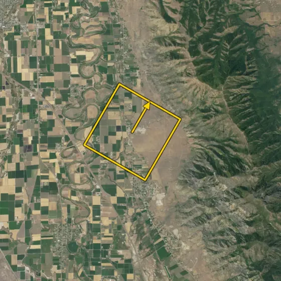 The Reference Map with the Camera View outlined; its arrow points 30 degrees.