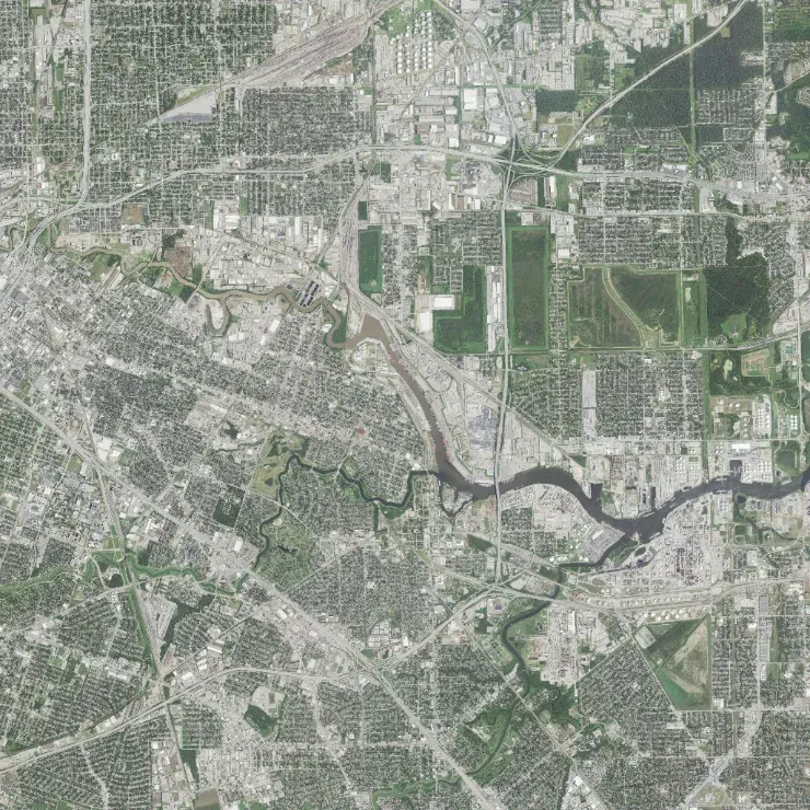 Reference Map, item 3: an aerial view of an area, north at the top.