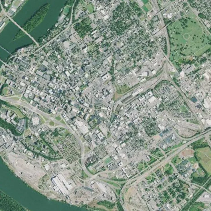 Camera View, item 7: part of the same area, turned and enlarged, as seen from the vehicle.