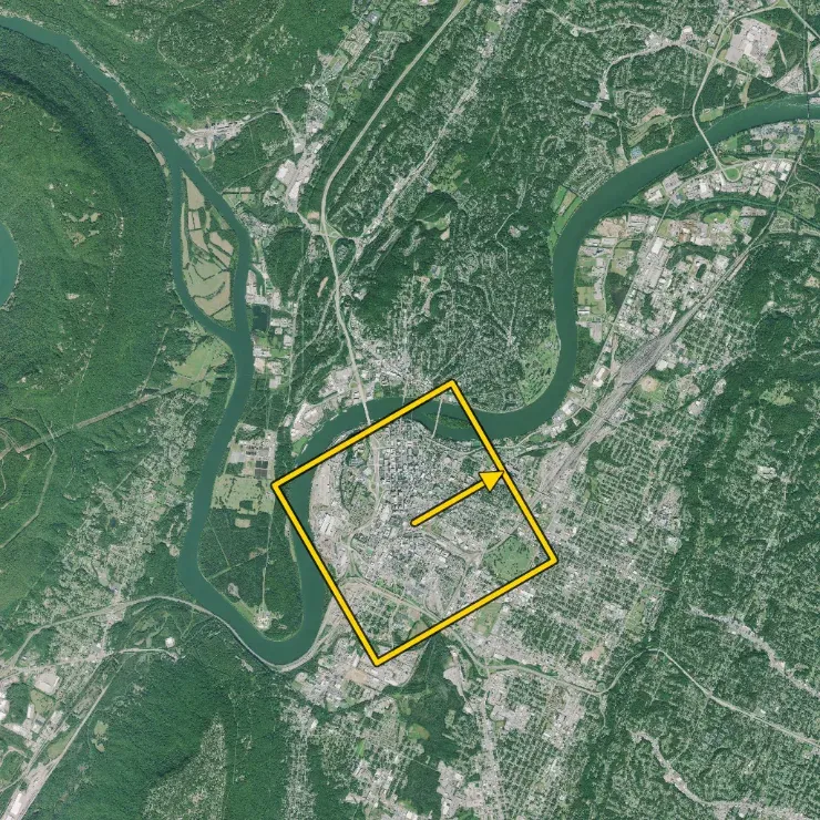 The Reference Map with the Camera View outlined; its arrow points 60 degrees.