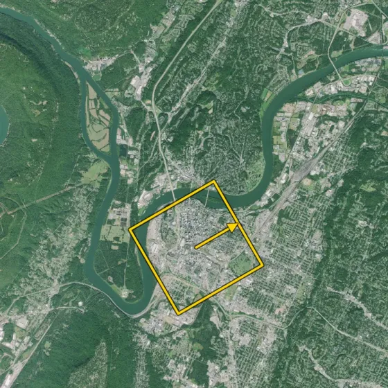 The Reference Map with the Camera View outlined; its arrow points 60 degrees.
