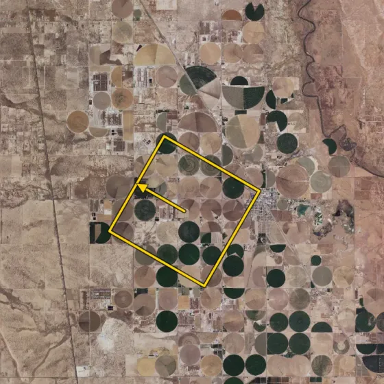 The Reference Map with the Camera View outlined; its arrow points 300 degrees.