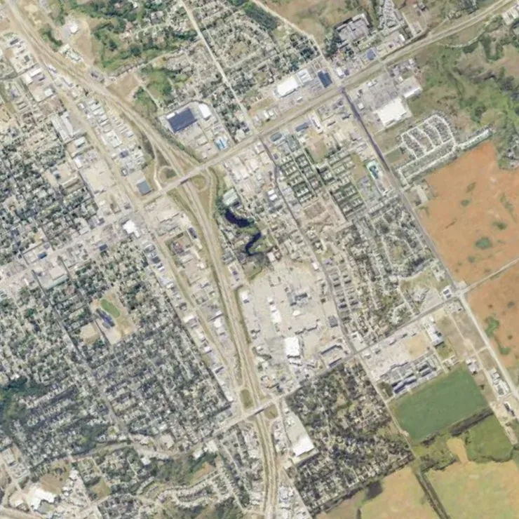 Camera View, item 9: part of the same area, turned and enlarged, as seen from the vehicle.