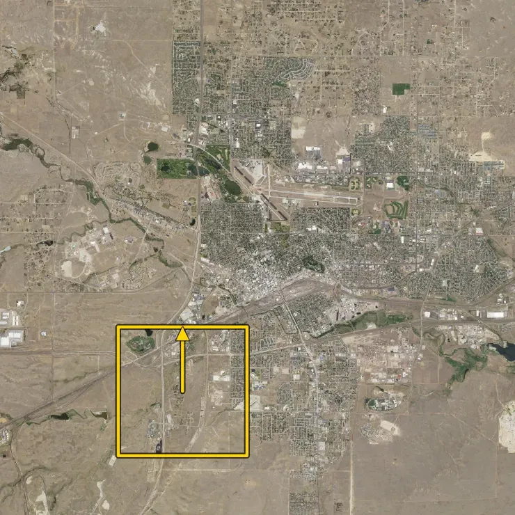 The Reference Map with the Camera View outlined; its arrow points north.