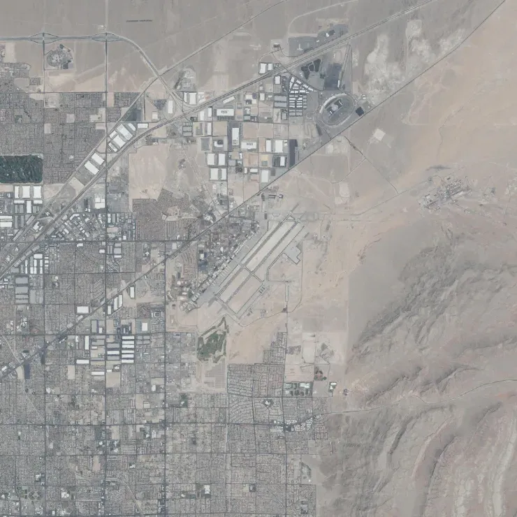 Reference Map, item 6: an aerial view of an area, north at the top.