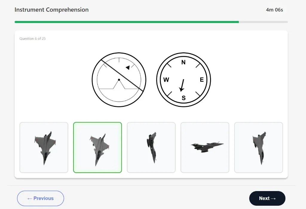 AFOQT Instrument Comprehension sample question 4