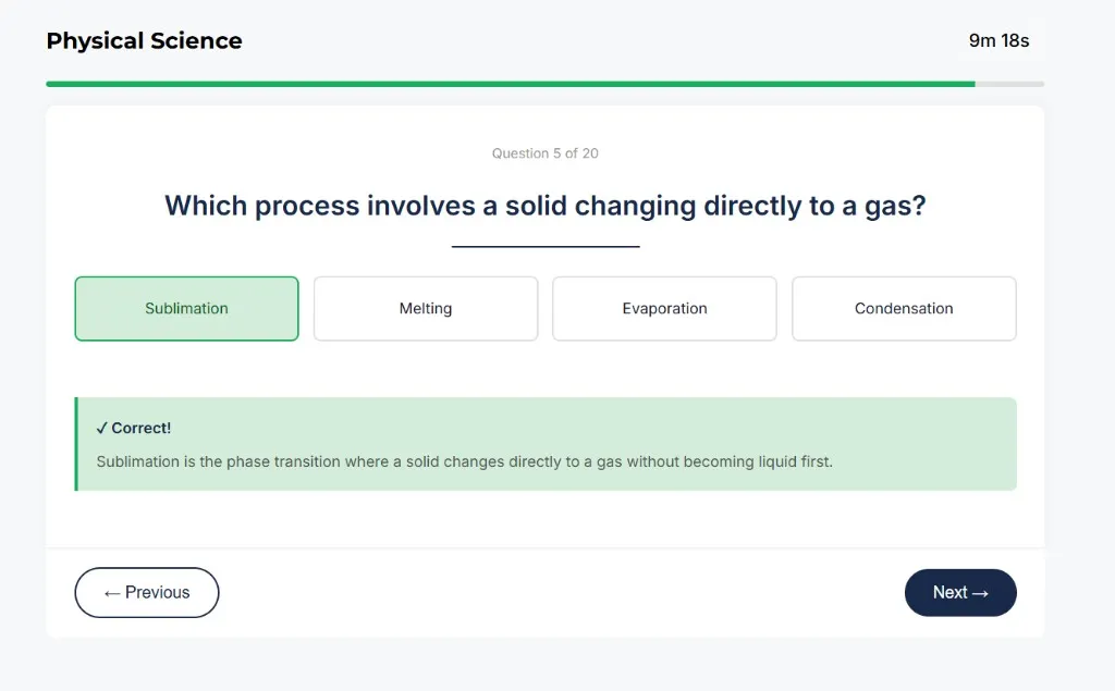 AFOQT Physical Science sample question 2