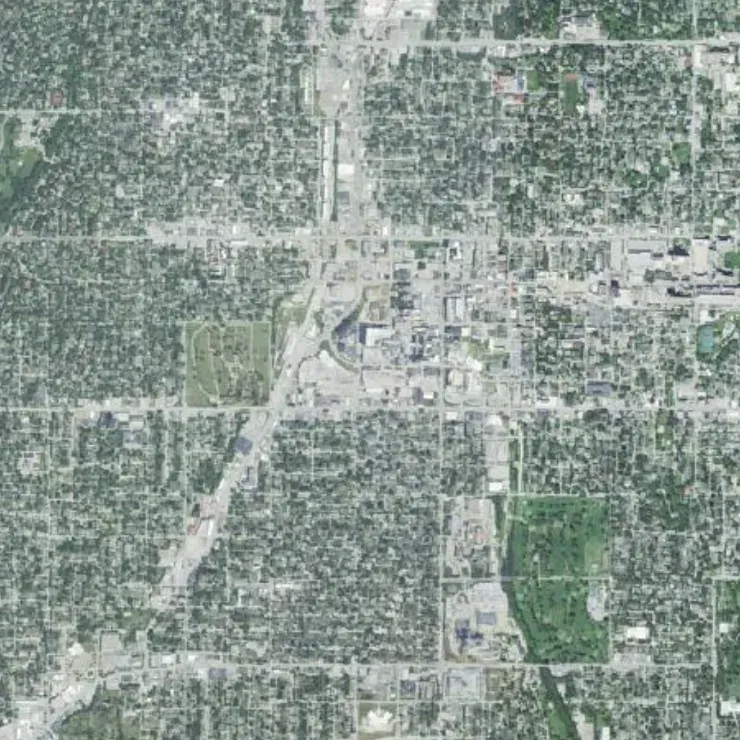 Camera View, item 1: part of the same area, turned and enlarged, as seen from the vehicle.