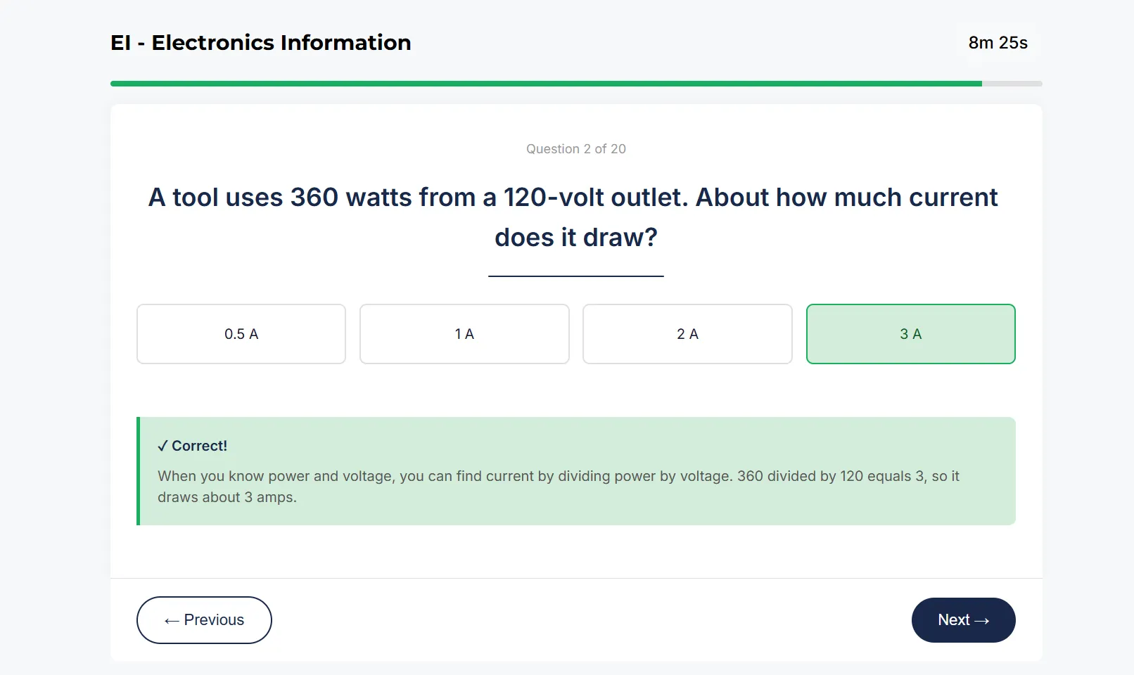 Electronics Information sample question 2