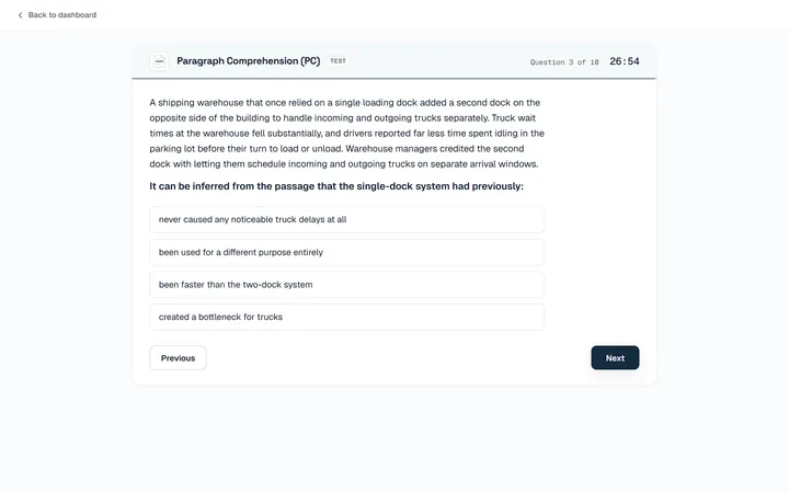 Paragraph Comprehension (PC)