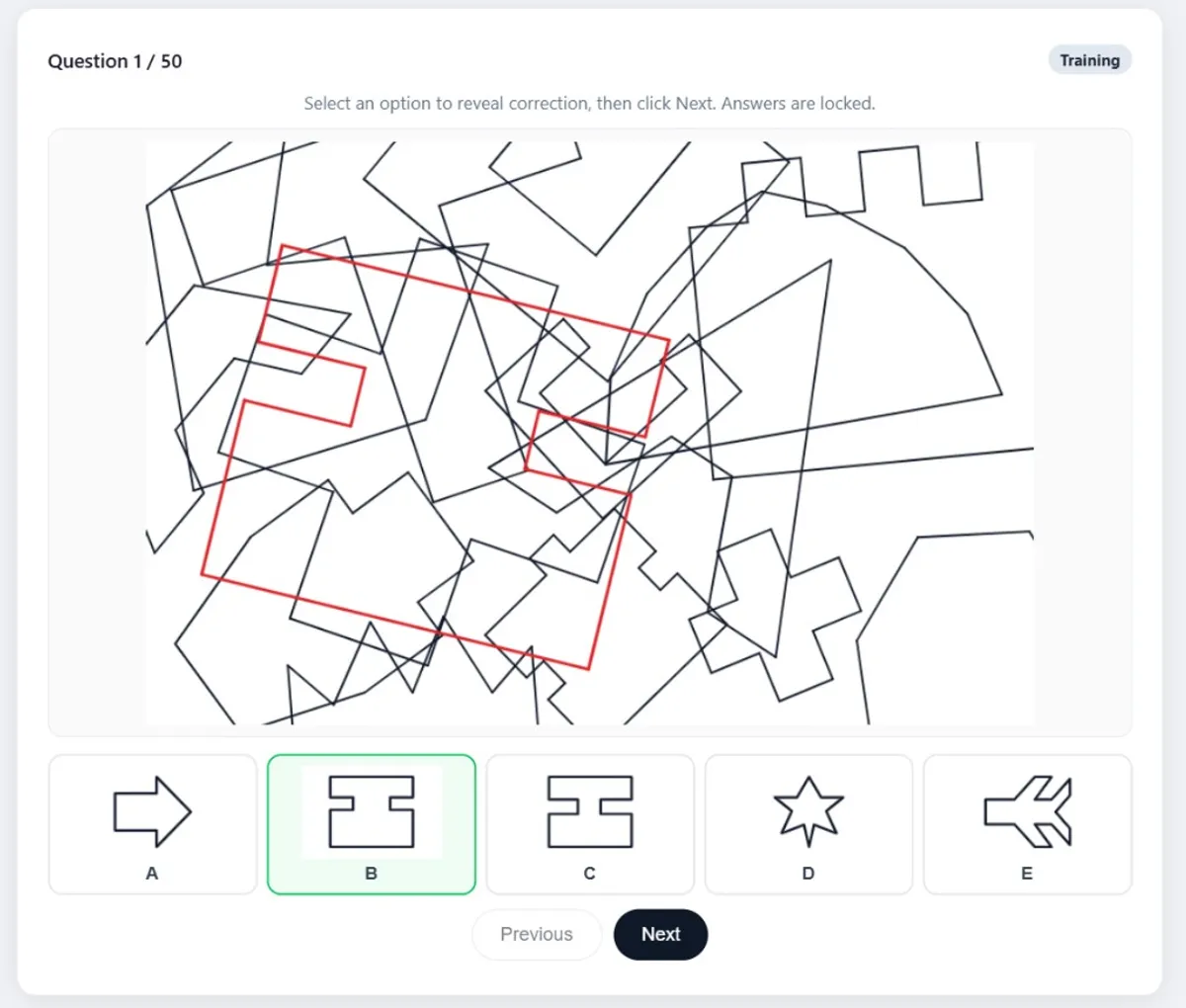 SIFT Hidden Figures training test screenshot
