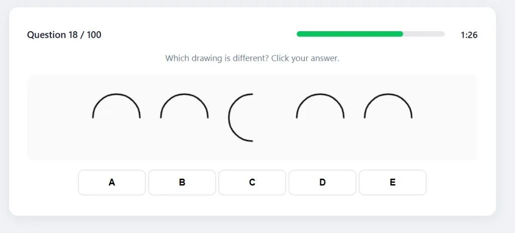 SIFT Simple Drawings training example question 18