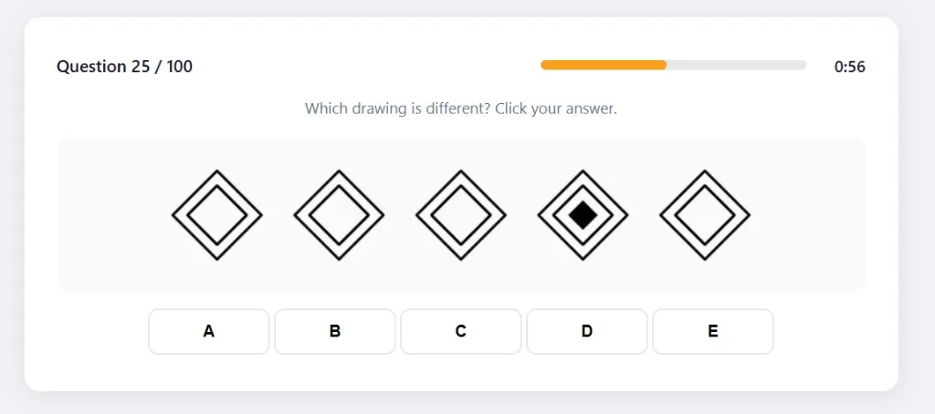 SIFT Simple Drawings training example question 25