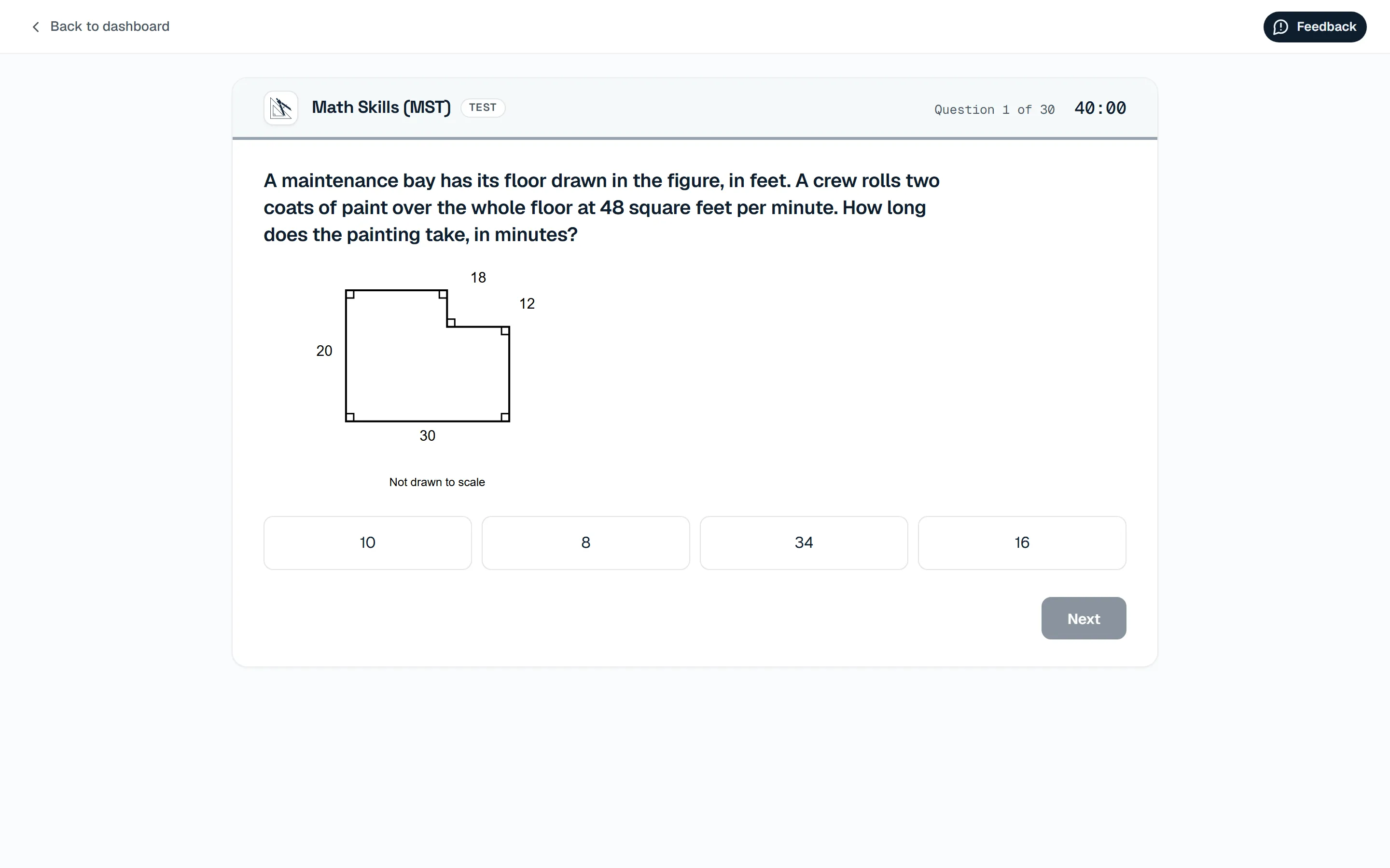 Test screen