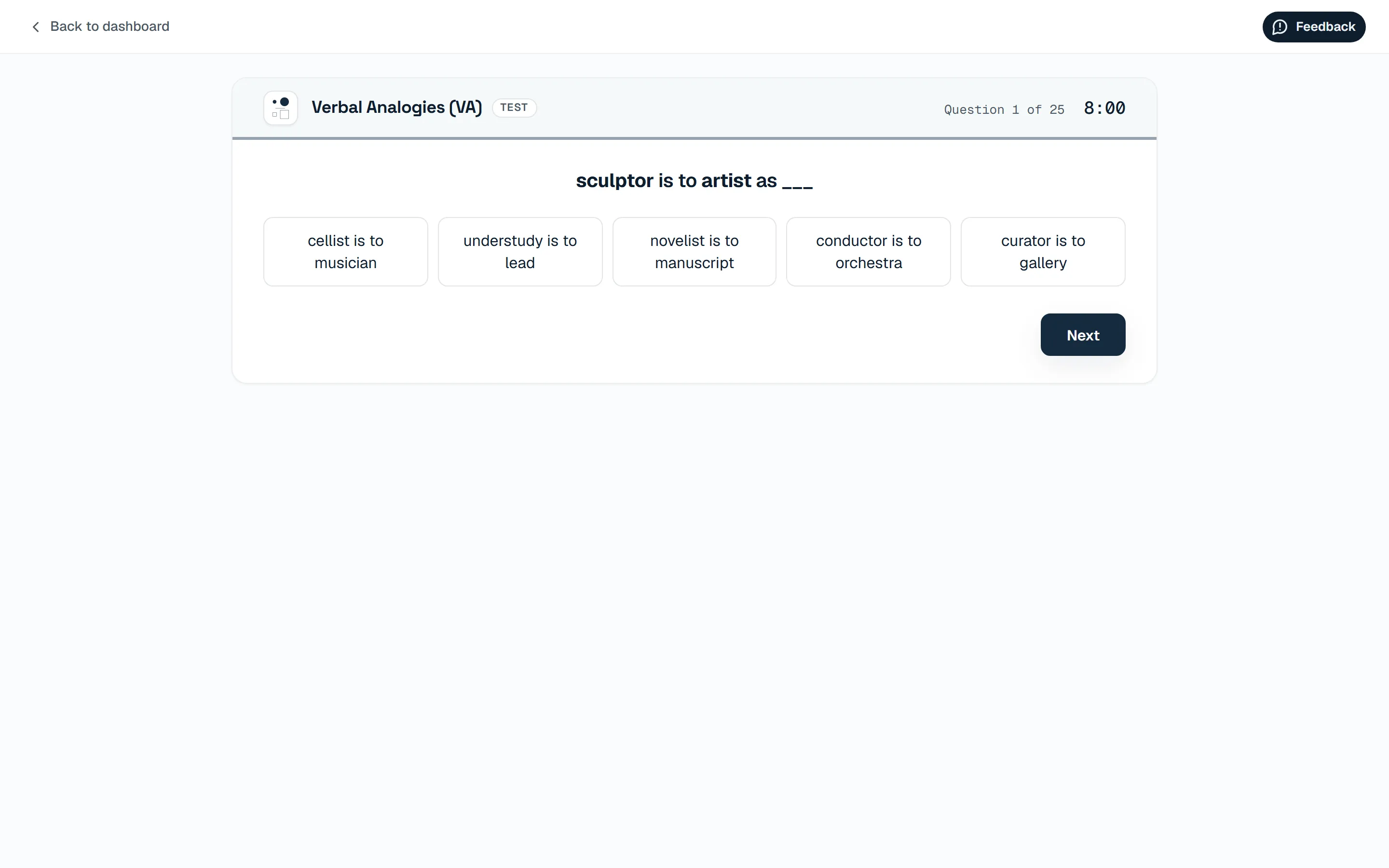 Test screen