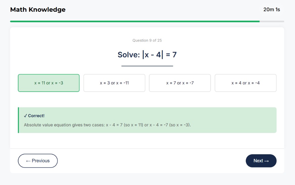 AFOQT Math Knowledge sample question 2