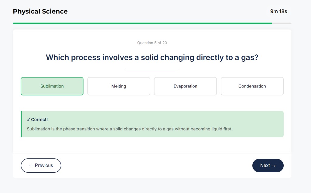 AFOQT Physical Science sample question 2
