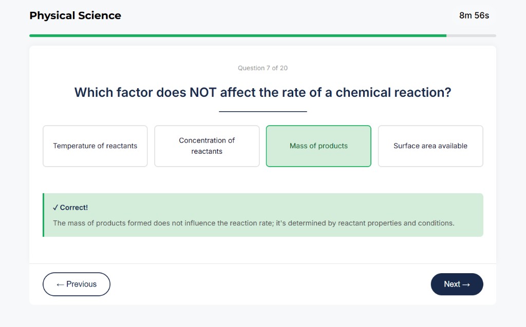 AFOQT Physical Science sample question 3