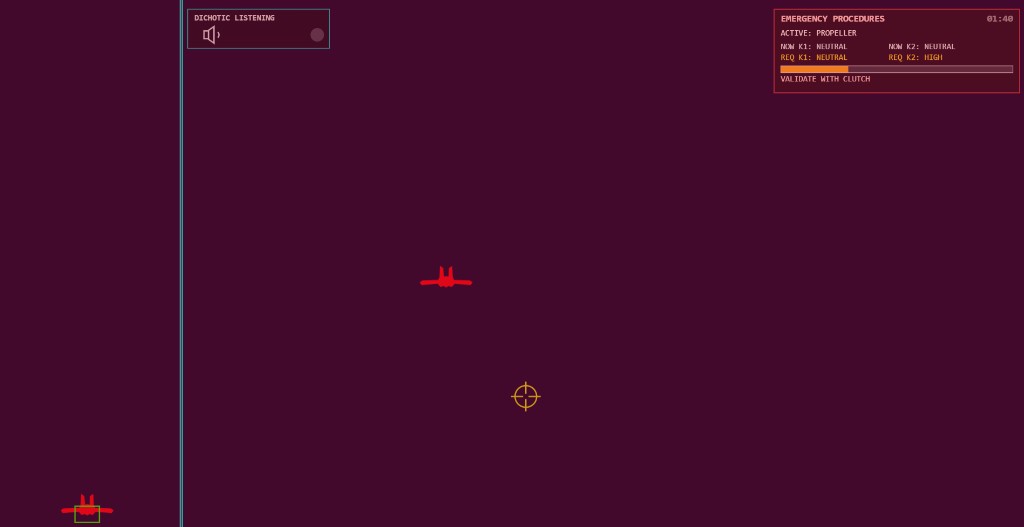 ASTB-E Stick and Throttle emergencies panel example