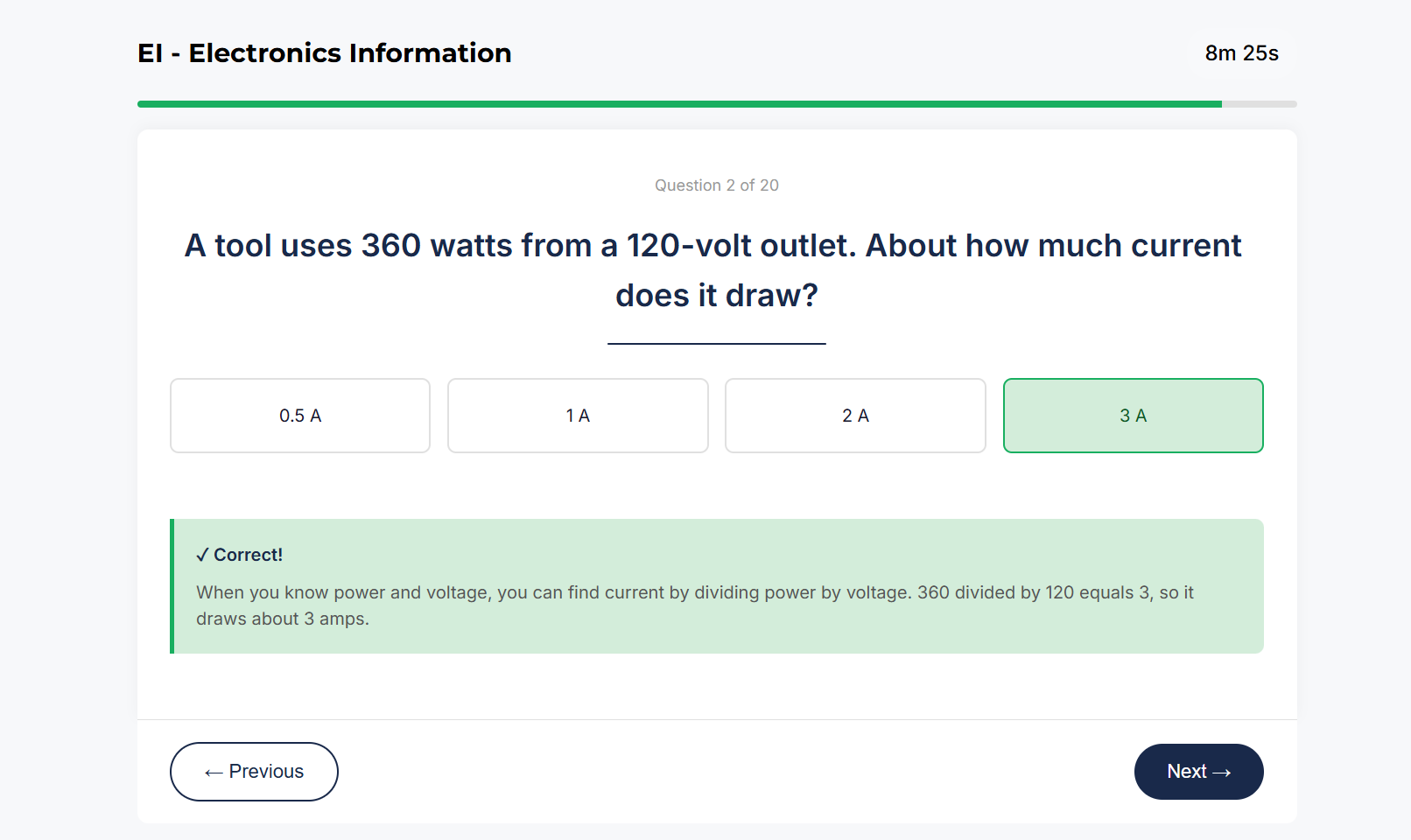 Electronics Information sample question 2
