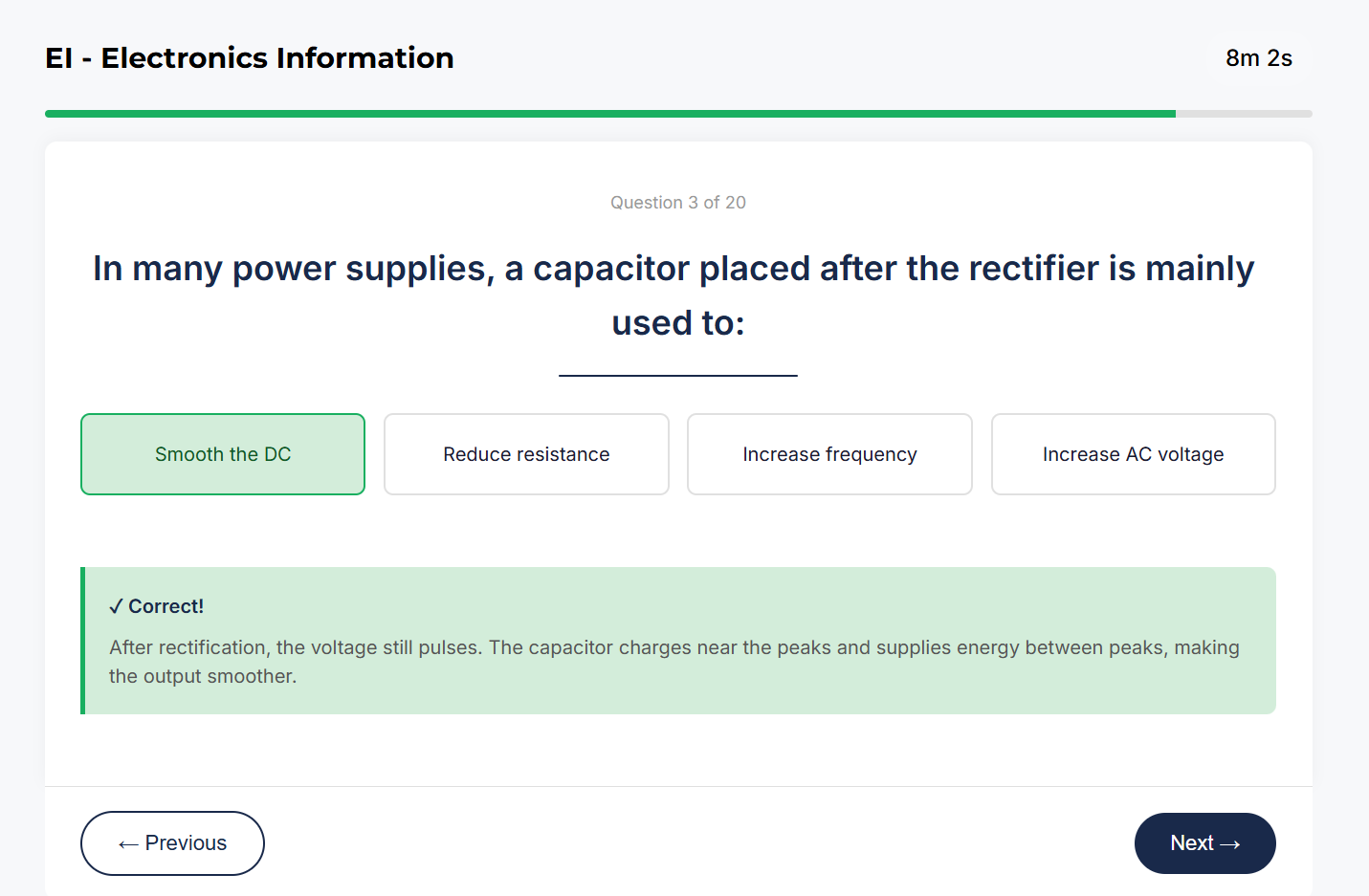 Electronics Information sample question 3