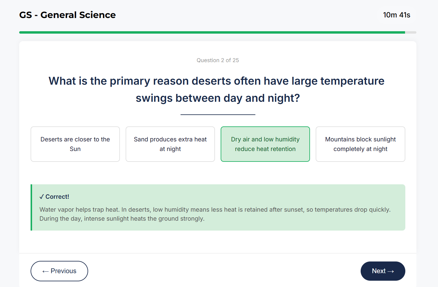 ASVAB General Science sample question about atomic structure