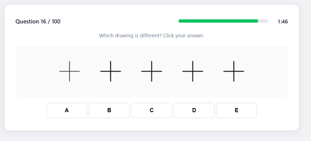 SIFT Simple Drawings training example question 16
