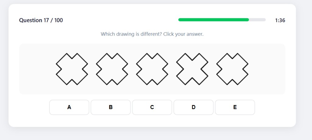 SIFT Simple Drawings training example question 17