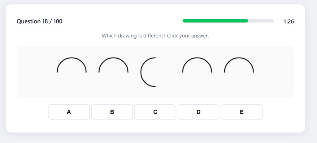 SIFT Simple Drawings training example question 18