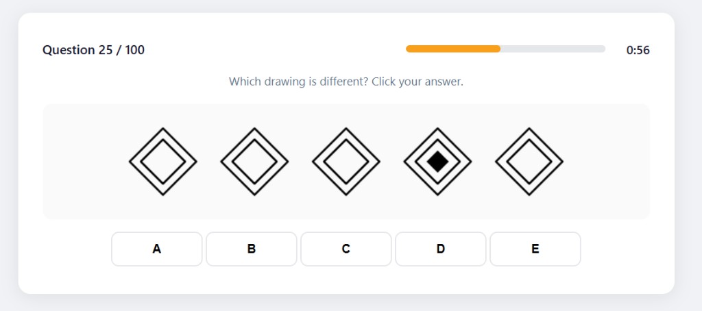 SIFT Simple Drawings training example question 25